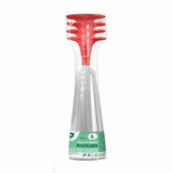 Mehrweg-Sektgläser Algon Rot 24 Stück 150 ml (4 Stücke)