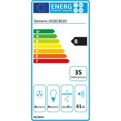 Konventioneller Rauchfang Siemens AG LR26CBS20 Weiß