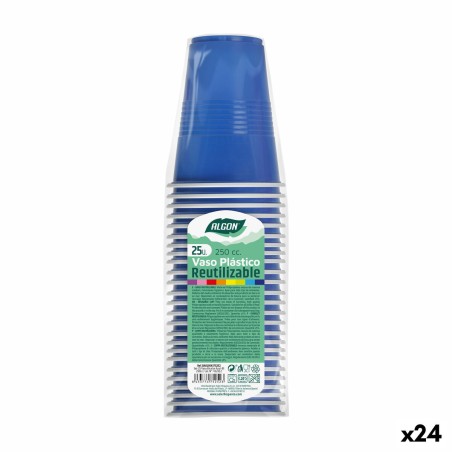 Mehrweg-Gläser-Set Algon Blau 24 Stück 250 ml (25 Stücke)