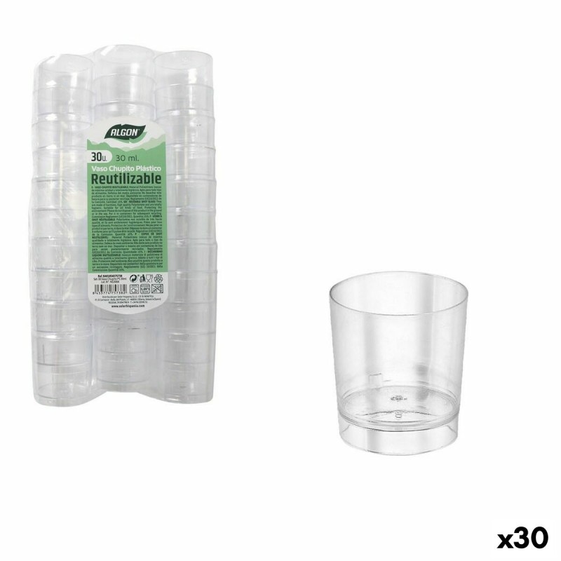 Schnapsgläser-Set Algon Wiederverwendbar polystyrol 30 Stücke 30 ml (30 Stück)