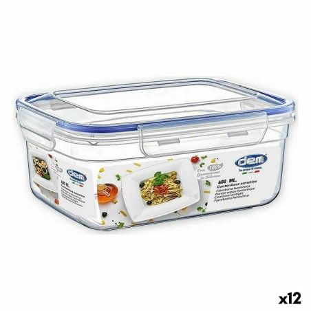 Lunchbox hermetisch Dem rechteckig 400 ml (12 Stück)