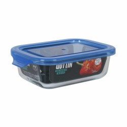 Rechteckige Lunchbox mit Deckel Quttin Blau rechteckig 14,5 x 11 x 5 cm (12 Stück)