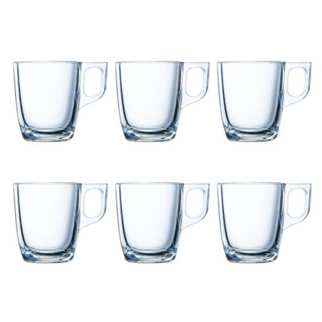 Satz von Kaffeetassen Luminarc Nuevo (6 pcs) Durchsichtig Glas 90 ml 6 Stücke