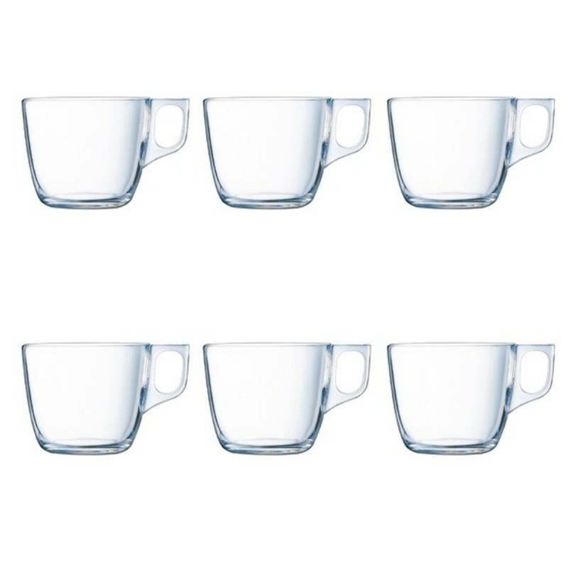 Satz von Kaffeetassen Luminarc Nuevo Durchsichtig Glas 220 ml 6 Stücke (6 pcs)