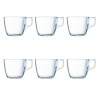 Satz von Kaffeetassen Luminarc Nuevo Durchsichtig Glas 220 ml 6 Stücke (6 pcs)