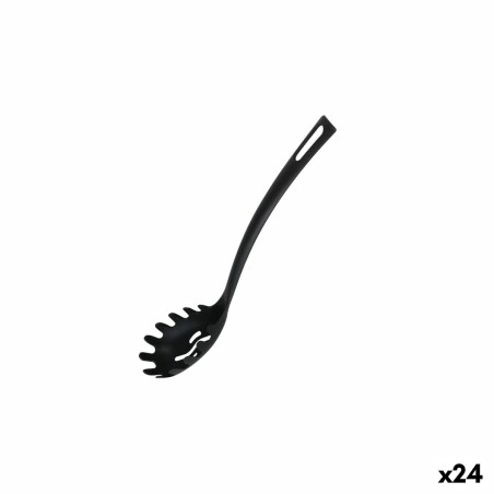 Spaghettilöffel Quttin Nylon 29 x 5,5 cm Schwarz (24 Stück)