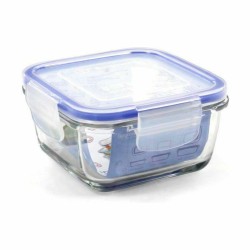 Lunchbox hermetisch Borgonovo Superblock karriert 12 x 12 x 6 cm (12 Stück)