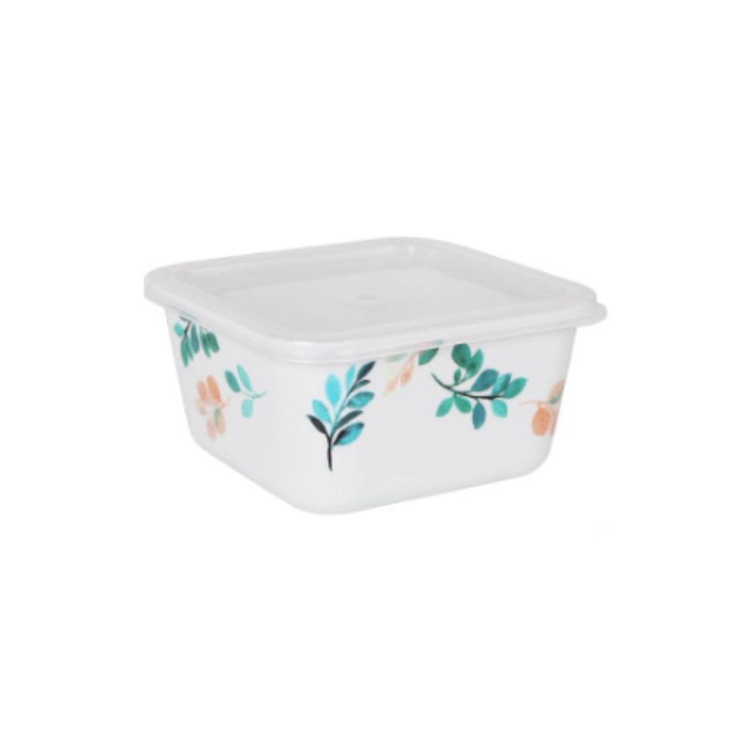 Viereckige Lunchbox mit Deckel La Mediterránea Alba Melamine 11 x 11 x 5,5 cm