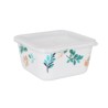 Viereckige Lunchbox mit Deckel La Mediterránea Alba Melamine 11 x 11 x 5,5 cm