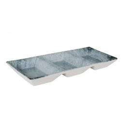 Tablett für Snacks La Mediterránea Dalian 3 Fächer 25 x 11 x 3 cm (24 Stück)