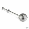 Teesieb Quttin Edelstahl Silberfarben Knopf (24 Stück) (18,5 x 5 cm)