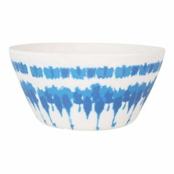 Salatschüssel Santa Clara Tie-Dye Blau Weiß Melamine (24 Stück)