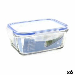 Lunchbox hermetisch Borgonovo Superblock rechteckig 17,5 x 13 x 7,5 cm (6 Stück)