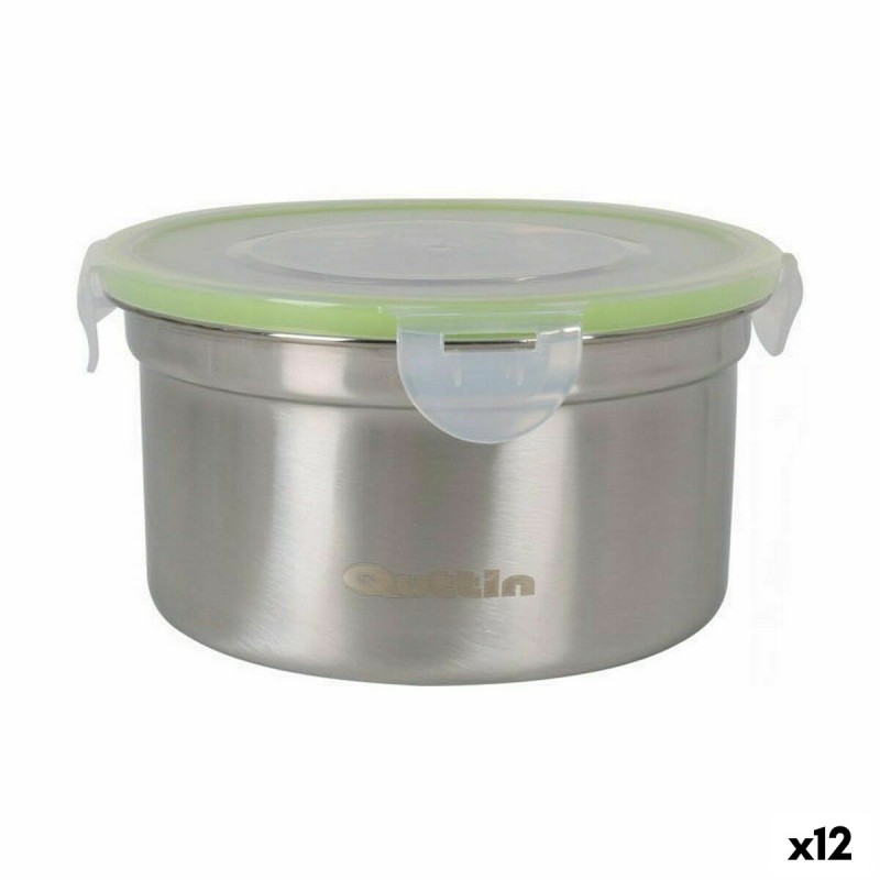 Lunchbox hermetisch Quttin kreisförmig 900 ml Edelstahl (12 Stück)