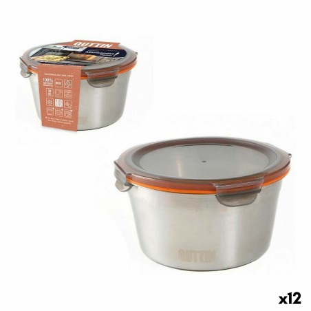 Lunchbox hermetisch Quttin kreisförmig Stahl 1L (12 Stück)