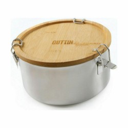 Lunchbox Quttin Edelstahl Bambus 17 x 9 cm (6 Stück)