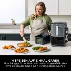 Heißluftfritteuse NINJA SL400EU 9,5 L Grau