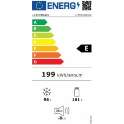 Kühl-Gefrierkombination LG GTBV22SWGKD Weiß