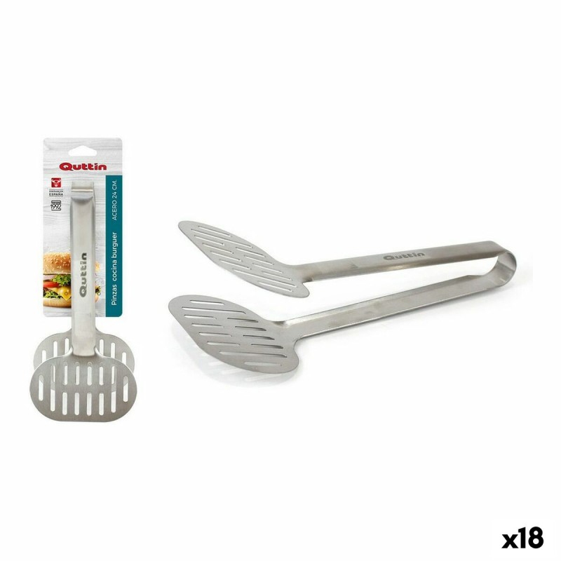 Küchenzange Quttin Burger Stahl 24 x 10,7 cm 0,6 mm (18 Stück) (24 cm)