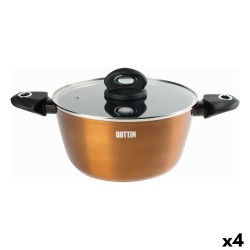 Topf mit Deckel Quttin Foodie Kupfer 28,8 x 12,5 x 44 cm (4 Stück)