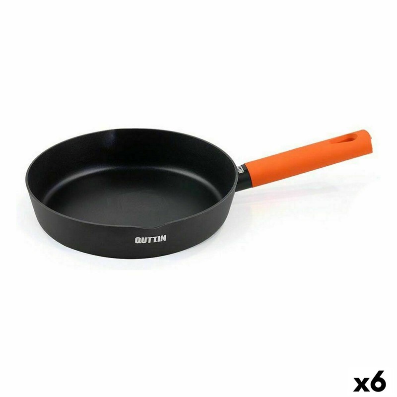 Pfanne Quttin Gastro Schwarz Orange 35,5 x 21 x 5 cm (6 Stück)