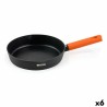 Pfanne Quttin Gastro Schwarz Orange 37,5 x 23 x 5 cm (6 Stück)