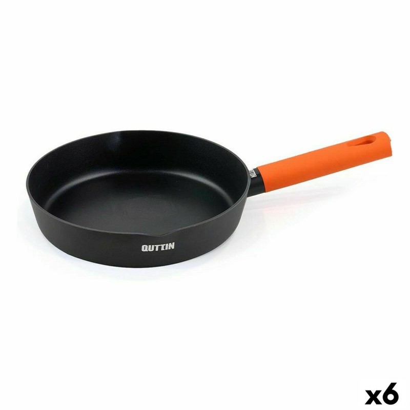 Pfanne Quttin Gastro Schwarz Orange 47 x 29,5 x 5,8 cm (6 Stück)