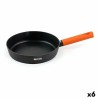 Pfanne Quttin Gastro Schwarz Orange 47 x 29,5 x 5,8 cm (6 Stück)