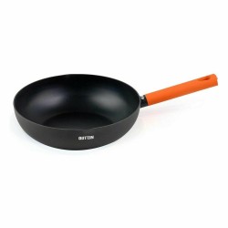 Wok Pfanne Quttin Gastro Schwarz Orange 47 x 29 x 8 cm (6 Stück)