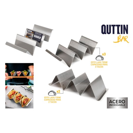 Taco Halter Quttin Edelstahl 20 x 10 x 5 cm