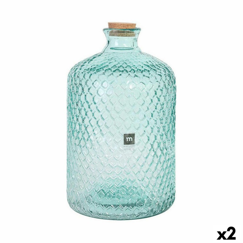 Flasche La Mediterránea Primavera grabada Glas 5 L (2 Stück)