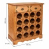 Flaschenregal Alexandra House Living PVC Holz Eisen 31 x 69 x 63 cm Mit Schubladen